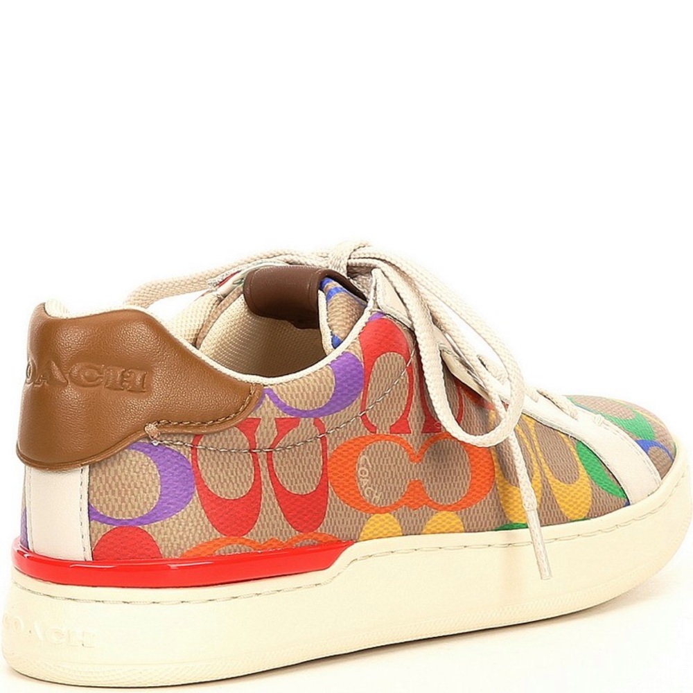 COACH
Lowline Rainbow Coated Canvas Sneakers - Picture 3 of 13